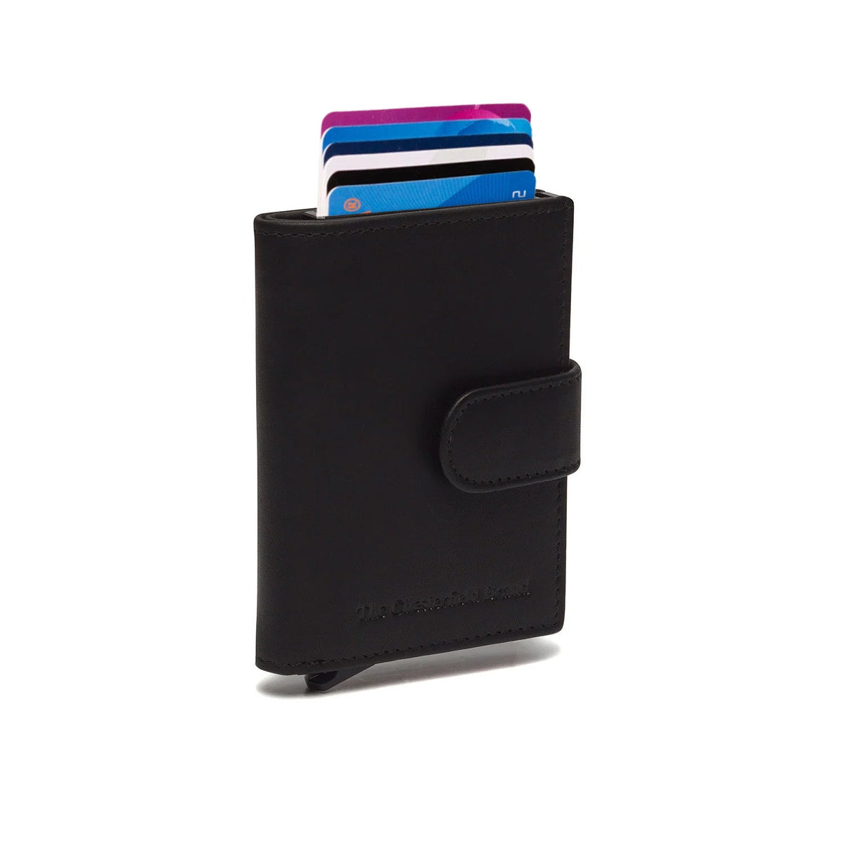 Leipzig Full-Grain Leather Card Holder för Dam in Classic 100% Full-Grain Leather - Full Exterior Front Profile View | Buy Online