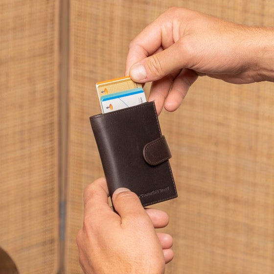 Leipzig Full-Grain Leather Card Holder för Dam – alternate product view 2
