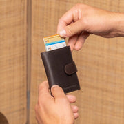 Leipzig Full-Grain Leather Card Holder för Dam – alternate product view 2