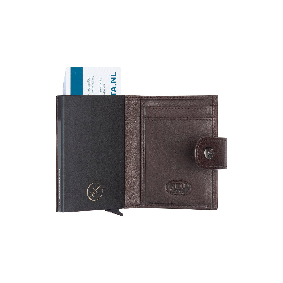 Lesina Full-Grain Leather Card Holder för Dam – alternate product view 3