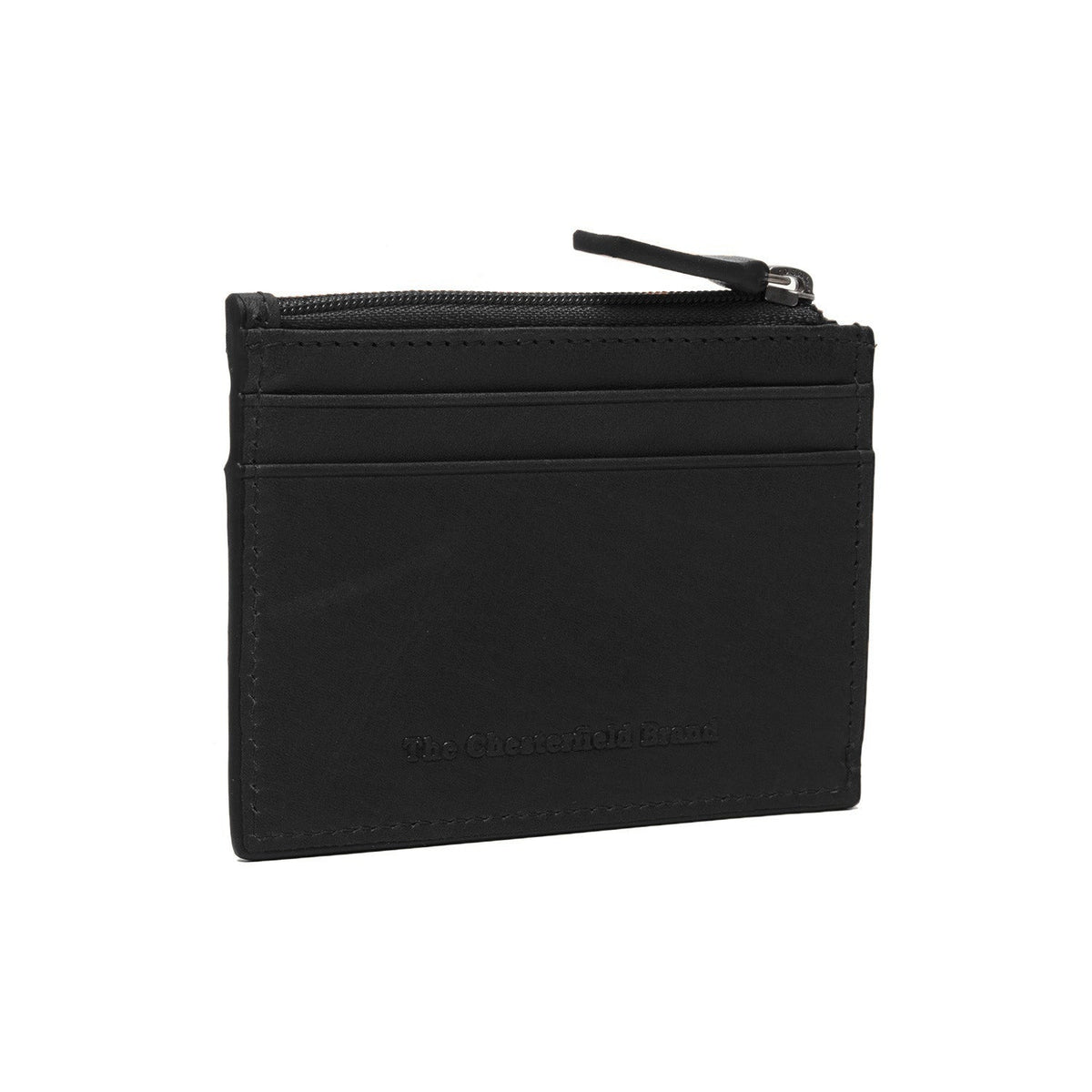 Leather Card Wallet för Dam in Classic 100% Full-Grain Leather - Full Exterior Front Profile View | Buy Online