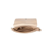 Ann Full-Grain Leather Crossbody Bag för Dam - Structured Side Profile Showing Gusset Depth &amp; Expansion Capacity