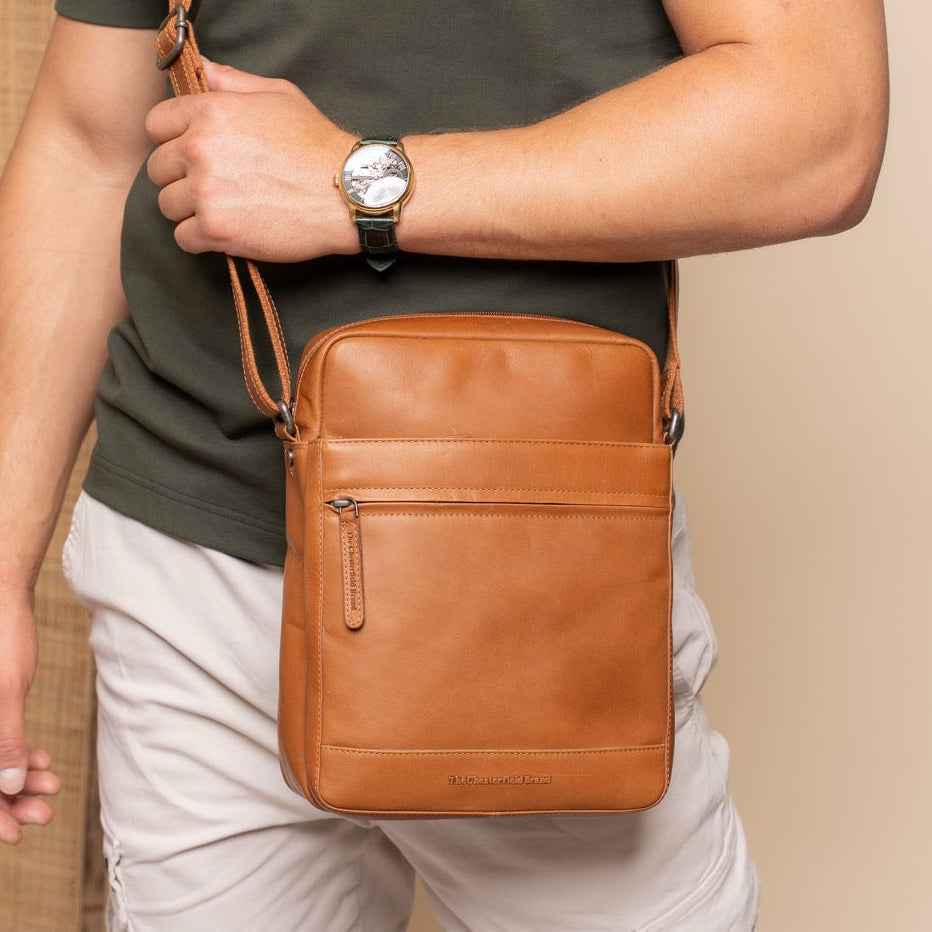 Anzora Full-Grain Leather Crossbody Bag för Herr – alternate product view 2