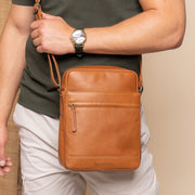 Anzora Full-Grain Leather Crossbody Bag för Herr – alternate product view 2