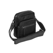 Bremen Full-Grain Leather Crossbody Bag för Herr in Classic 100% Full-Grain Leather - Full Exterior Front Profile View | Buy Online