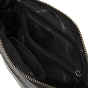 
Classic 100% Full-Grain leather Bag - Bakifrån med förstärkta läderremmar och sömmar