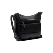 Hailey Full-Grain Leather Crossbody Bag för Dam in Classic 100% Full-Grain Leather - Full Exterior Front Profile View | Buy Online