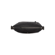 Solid Antique Brass Hardware &amp; Heavy-Duty Dual Zipper Detail on Henderson Full-Grain Leather Crossbody Bag för Dam