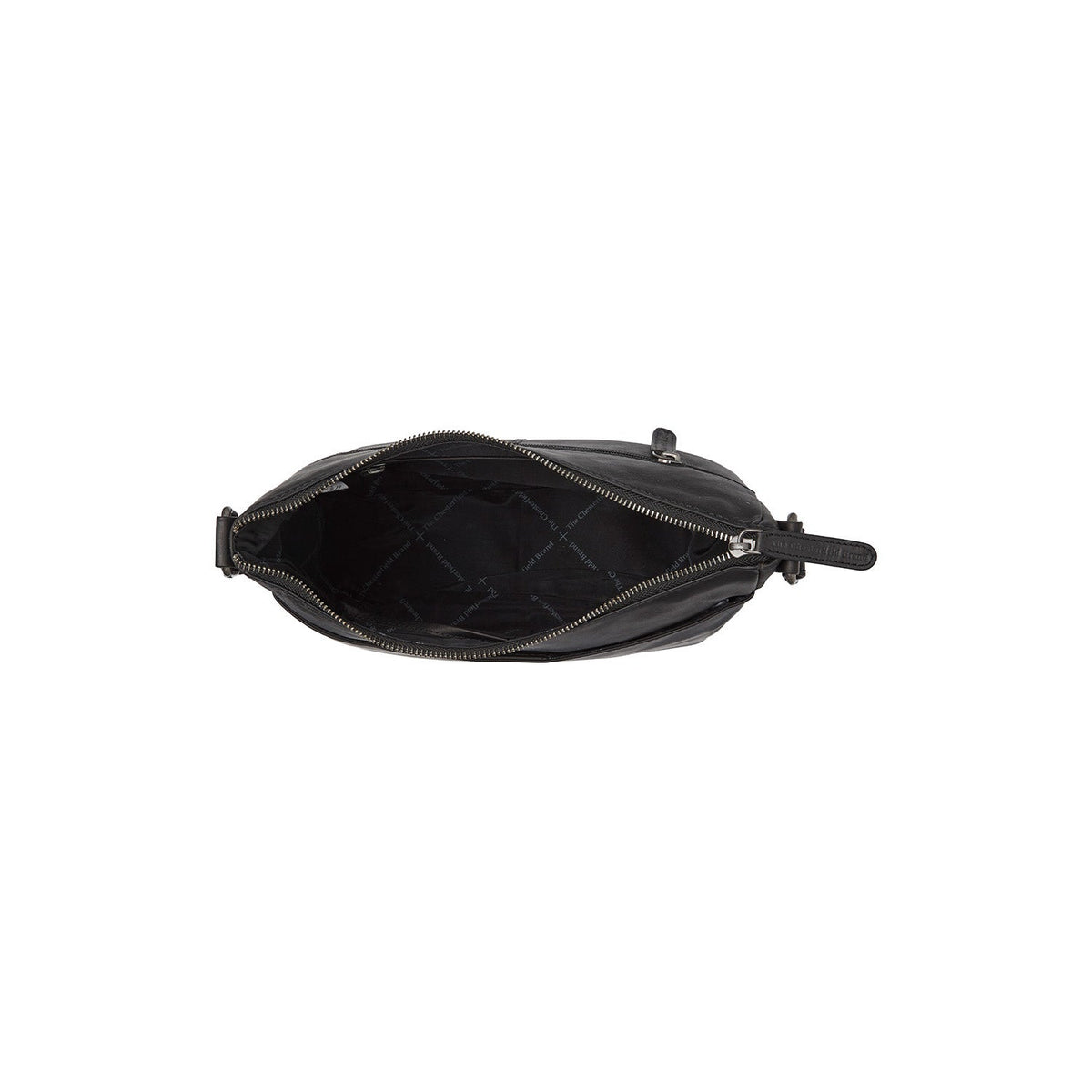 Henderson Full-Grain Leather Crossbody Bag för Dam - Structured Side Profile Showing Gusset Depth &amp; Expansion Capacity