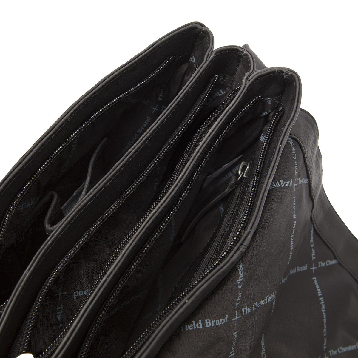 
Classic 100% Full-Grain leather Bag - Bakifrån med förstärkta läderremmar och sömmar