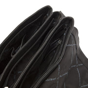 
Classic 100% Full-Grain leather Bag - Bakifrån med förstärkta läderremmar och sömmar