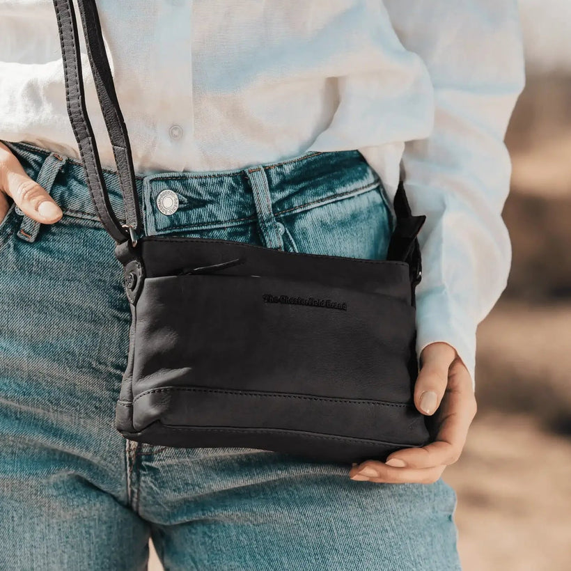 Salerno Full-Grain Leather Crossbody Bag för Dam