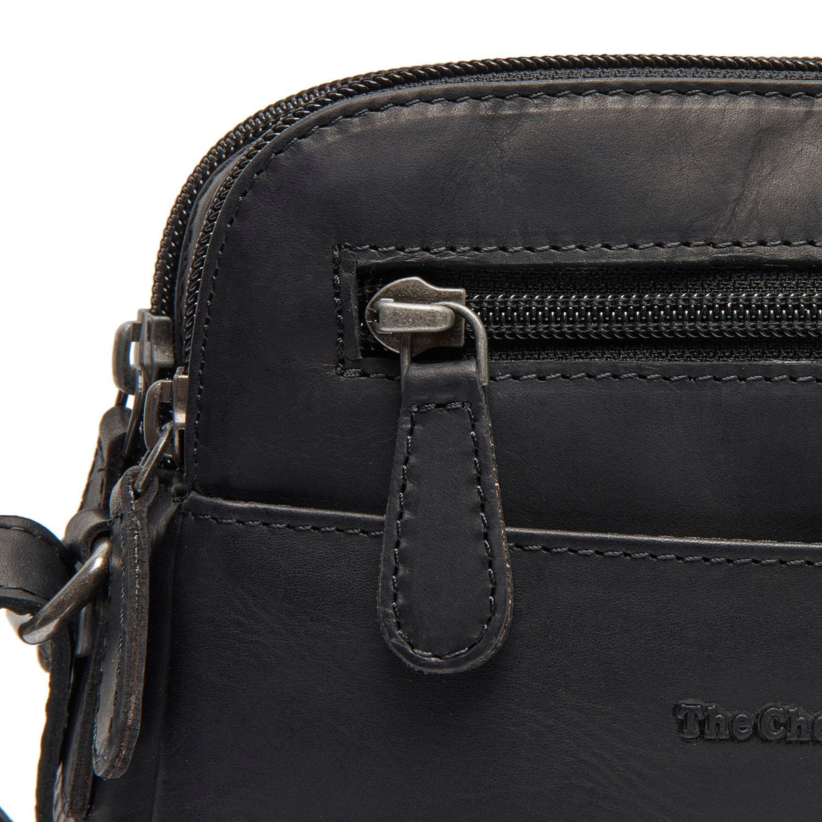 
Classic 100% Full-Grain leather Bag - Bakifrån med förstärkta läderremmar och sömmar