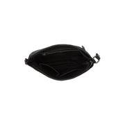 Weimar Full-Grain Leather Crossbody Bag för Dam - Structured Side Profile Showing Gusset Depth &amp; Expansion Capacity