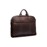 Leather Garment Bag Josh för Dam in Classic 100% Full-Grain Leather - Front Profile View &amp; Tailored Silhouette | Buy Online