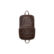 Leather Garment Bag Josh för Dam - Lateral Side Profile View Showing Sleeve Cut &amp; Athletic Taper Fit