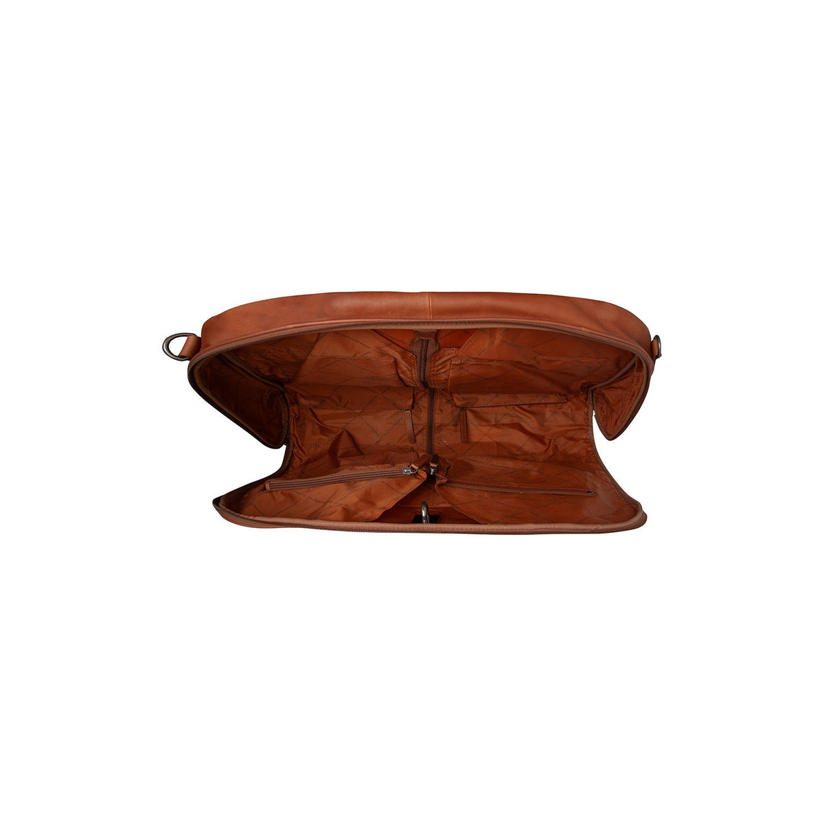 Cognac Leather Garment Bag Josh för Dam, detail view 3