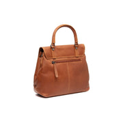
Cognac Leather Handbag Angera, detail view 6