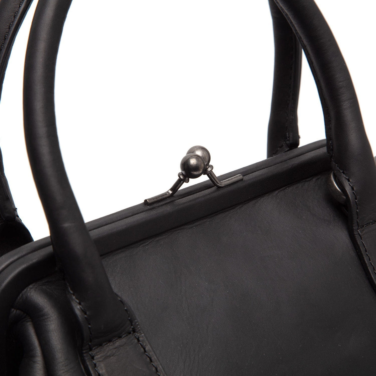 
Classic 100% Full-Grain leather Goods - Bakifrån med perfekt axelpassform och ren fåll