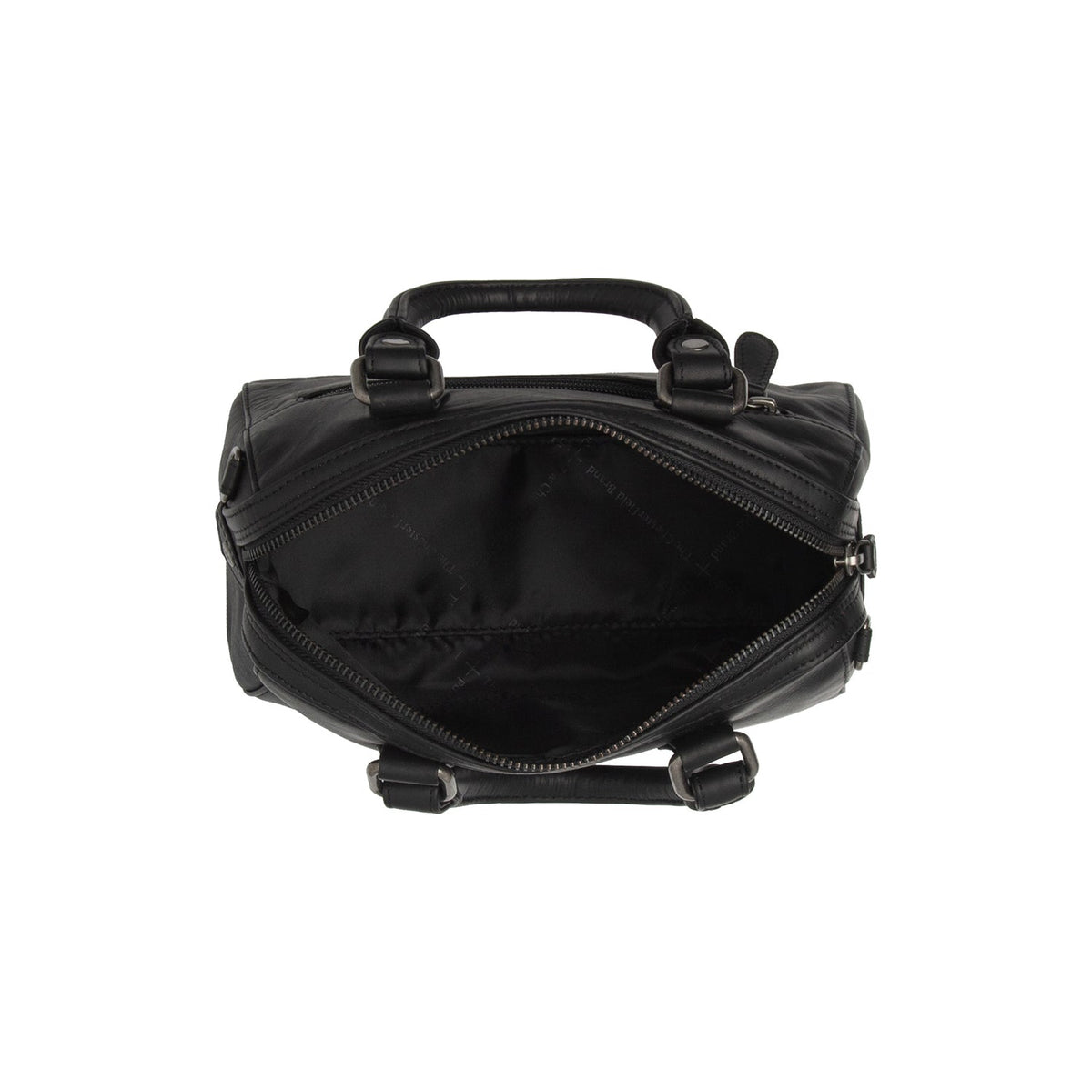 Dalford Full-Grain Leather Handbag för Dam - Lateral Side Profile View Showing Sleeve Cut &amp; Athletic Taper Fit