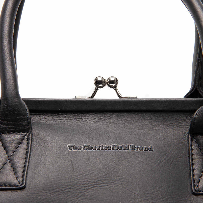 Dorin Full-Grain Leather Handbag för Dam