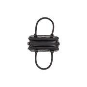 Ezra Full-Grain Leather Handbag för Dam - Lateral Side Profile View Showing Sleeve Cut &amp; Athletic Taper Fit
