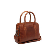 Tailored Rib Cuffs &amp; Hem Craftsmanship Construction Detail on Ezra Full-Grain Leather Handbag för Dam