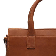 
Cognac Leather Handbag Garda, detail view 1