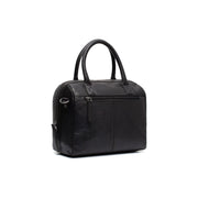 Styled Fit Perspective of Langton Full-Grain Leather Handbag för Dam on Model - Natural Daylight Drape