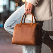 Langton Full-Grain Leather Handbag för Dam – alternate product view 2