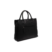 Tailored Rib Cuffs &amp; Hem Craftsmanship Construction Detail on Passau Full-Grain Leather Handbag för Dam