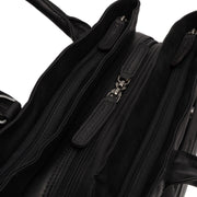 Passau Full-Grain Leather Handbag för Dam - Lateral Side Profile View Showing Sleeve Cut &amp; Athletic Taper Fit