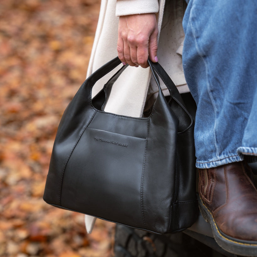 Salina Full-Grain Leather Handbag för Dam