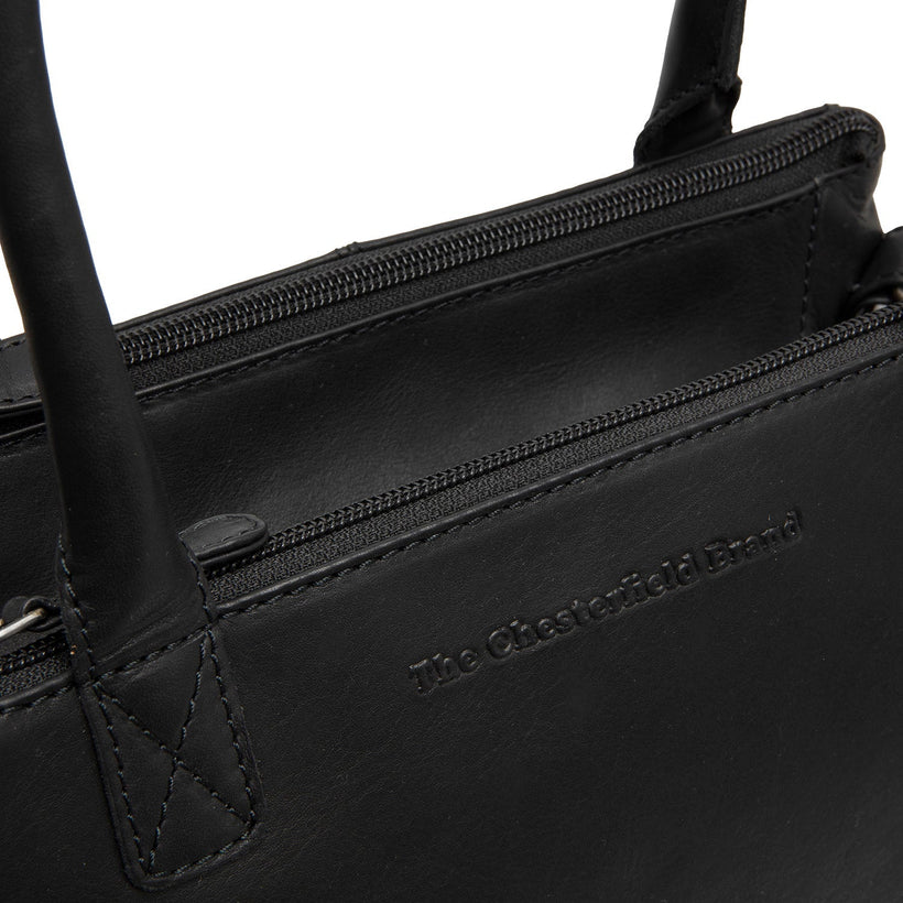 Solvin Full-Grain Leather Handbag för Dam