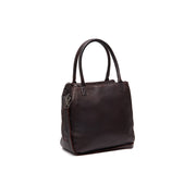 Tailored Rib Cuffs &amp; Hem Craftsmanship Construction Detail on Solvin Full-Grain Leather Handbag för Dam