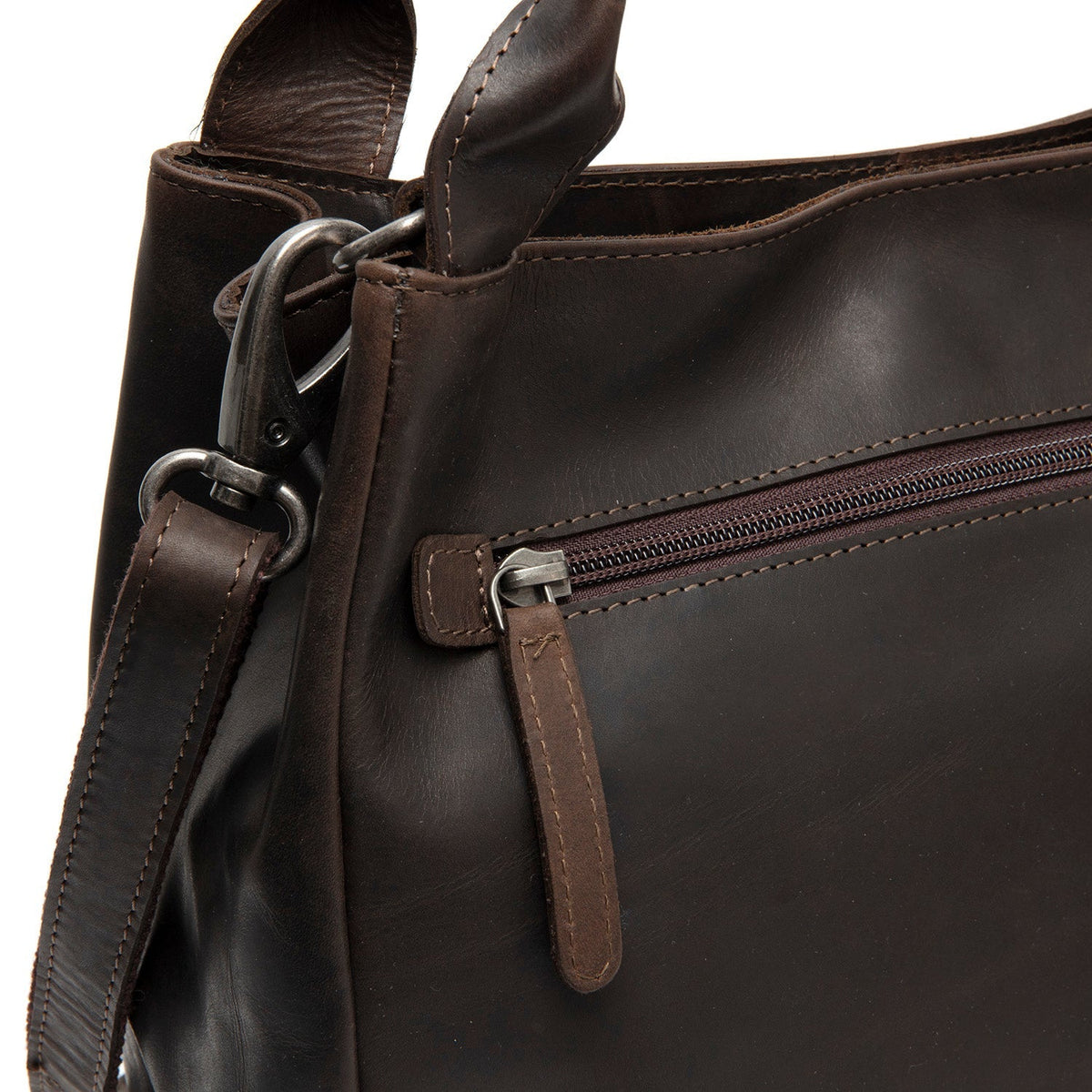 Tenara Full-Grain Leather Handbag för Dam – alternate product view 3
