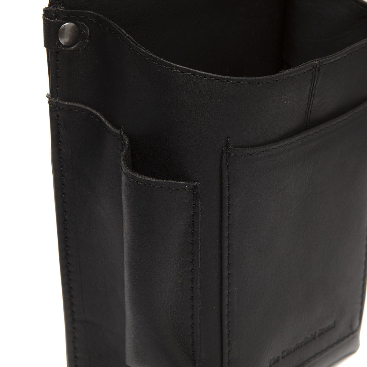 
Solid Antique Brass Hardware & Heavy-Duty Dual Zipper Detail on Taiwan Fullnarvsläder Waiter Läderplånbok Holster