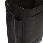 
Solid Antique Brass Hardware & Heavy-Duty Dual Zipper Detail on Taiwan Fullnarvsläder Waiter Läderplånbok Holster