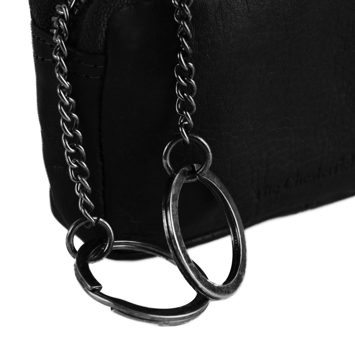 Corey Full-Grain Leather Key Case för Dam - Lateral Side Profile View Showing Sleeve Cut &amp; Athletic Taper Fit