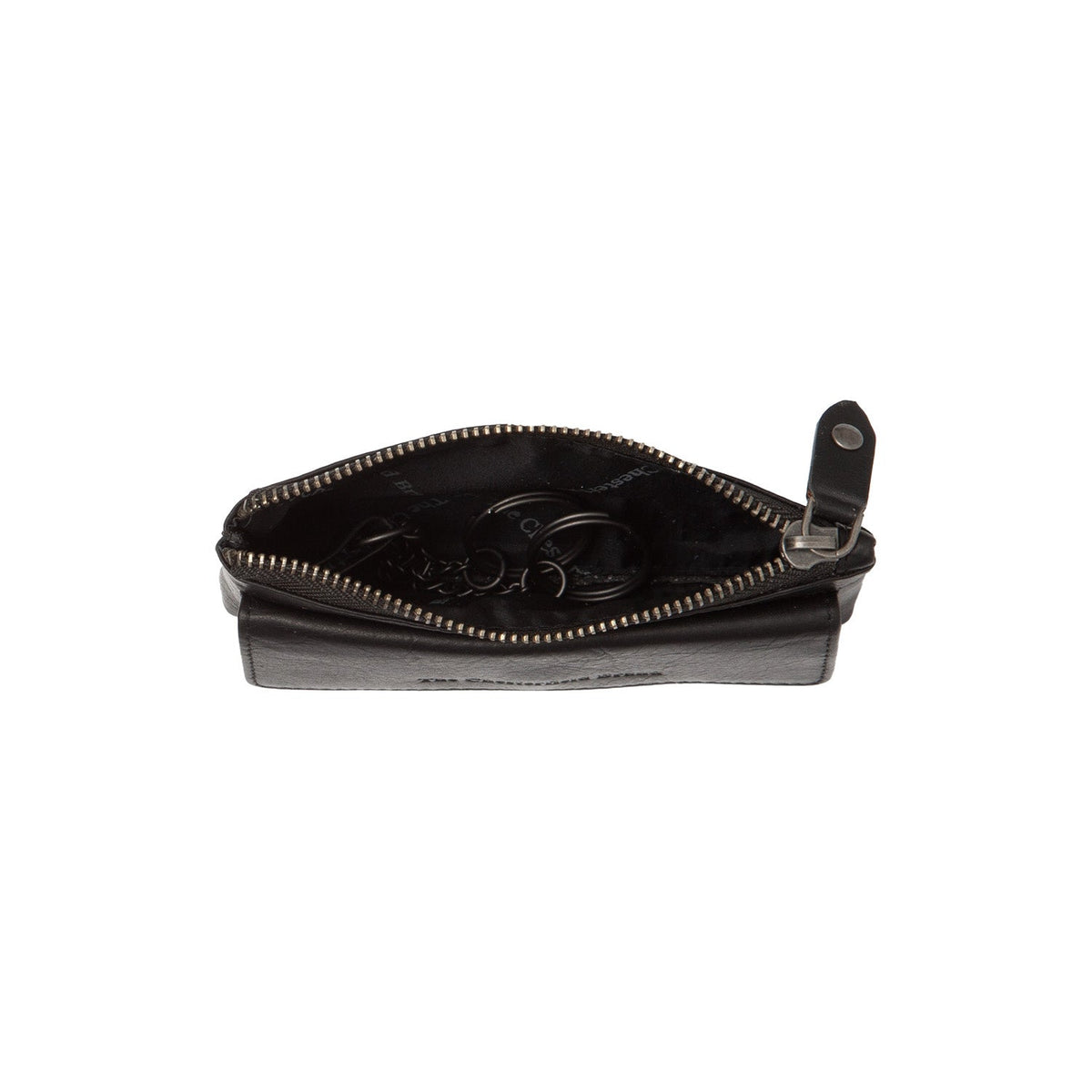 Violette Full-Grain Leather Key Case för Dam - Lateral Side Profile View Showing Sleeve Cut &amp; Athletic Taper Fit