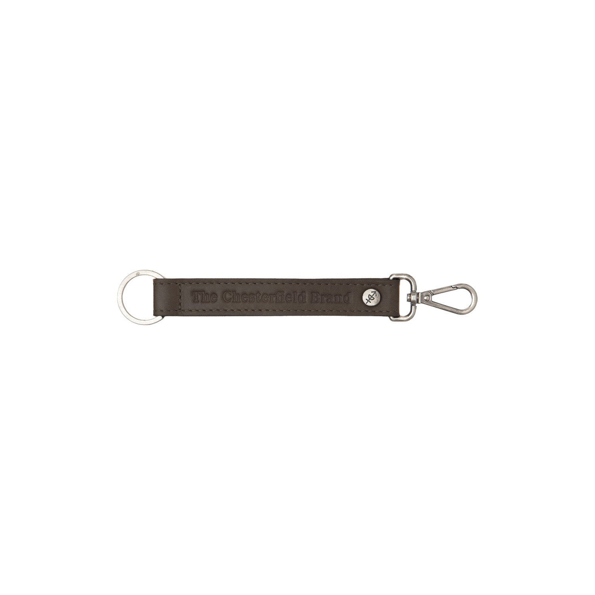 Leather Key Ring för Dam in Classic 100% Full-Grain Leather - Front Profile View &amp; Tailored Silhouette | Buy Online