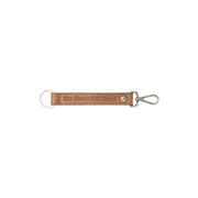 Leather Key Ring Cognac för Dam in Cognac 100% Full-Grain Leather - Front Profile View &amp; Tailored Silhouette | Buy Online