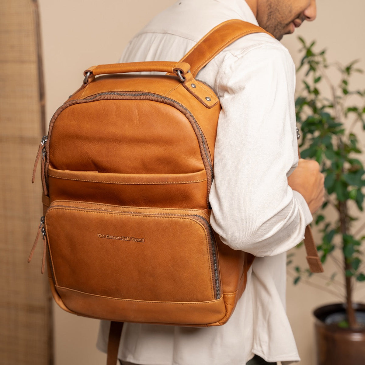
Austin Ryggsäck i läder för laptop – alternate product view 2