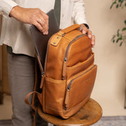 
Austin Ryggsäck i läder för laptop – alternate product view 3