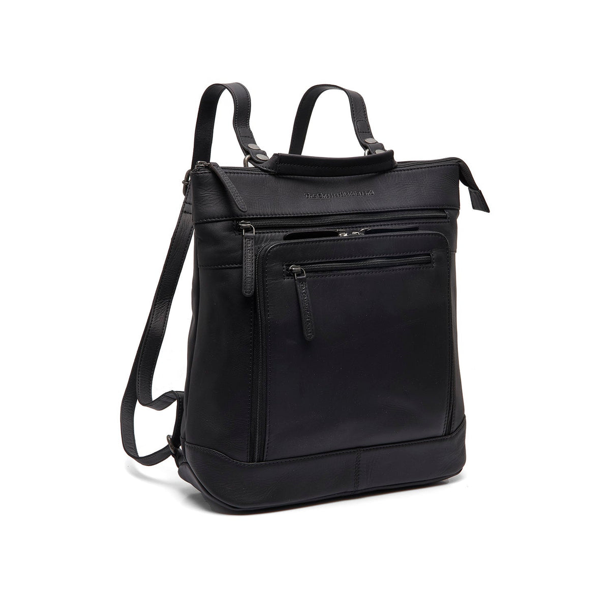 Caldero Full-Grain Leather Laptop Backpack för Dam in Classic 100% Full-Grain Leather - Full Exterior Front Profile View | Buy Online