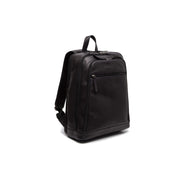 Detroit Full-Grain Leather Laptop Backpack för Dam in Classic 100% Full-Grain Leather - Full Exterior Front Profile View | Buy Online