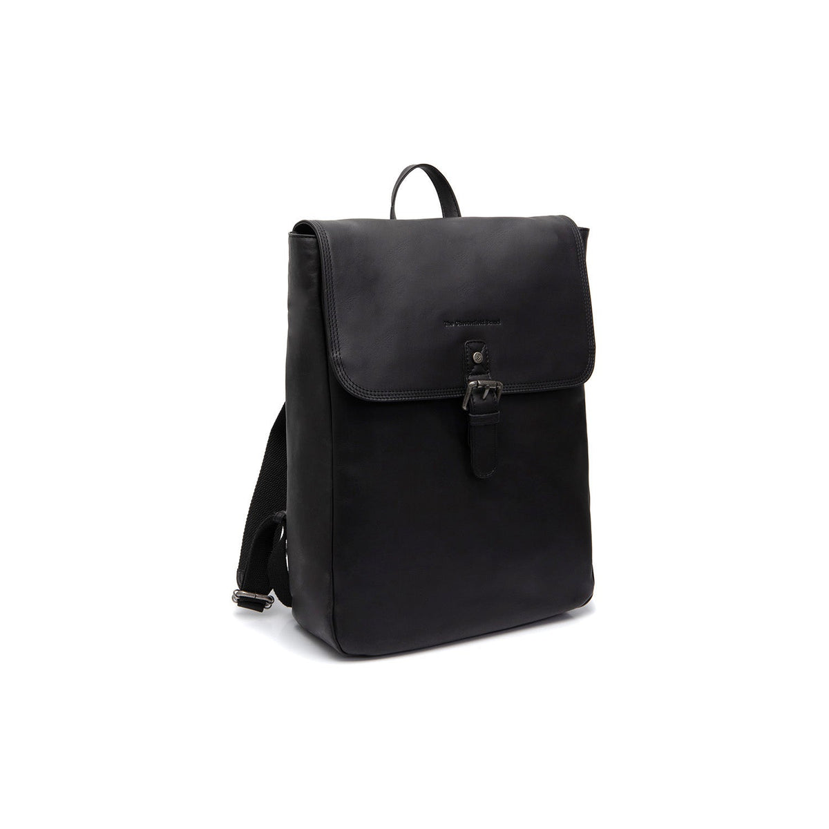 Farrow Full-Grain Leather Laptop Backpack i klassiskt 100% fullnarvsläder - Full Exterior Framifrån med skräddarsydd silhuett | Handla online