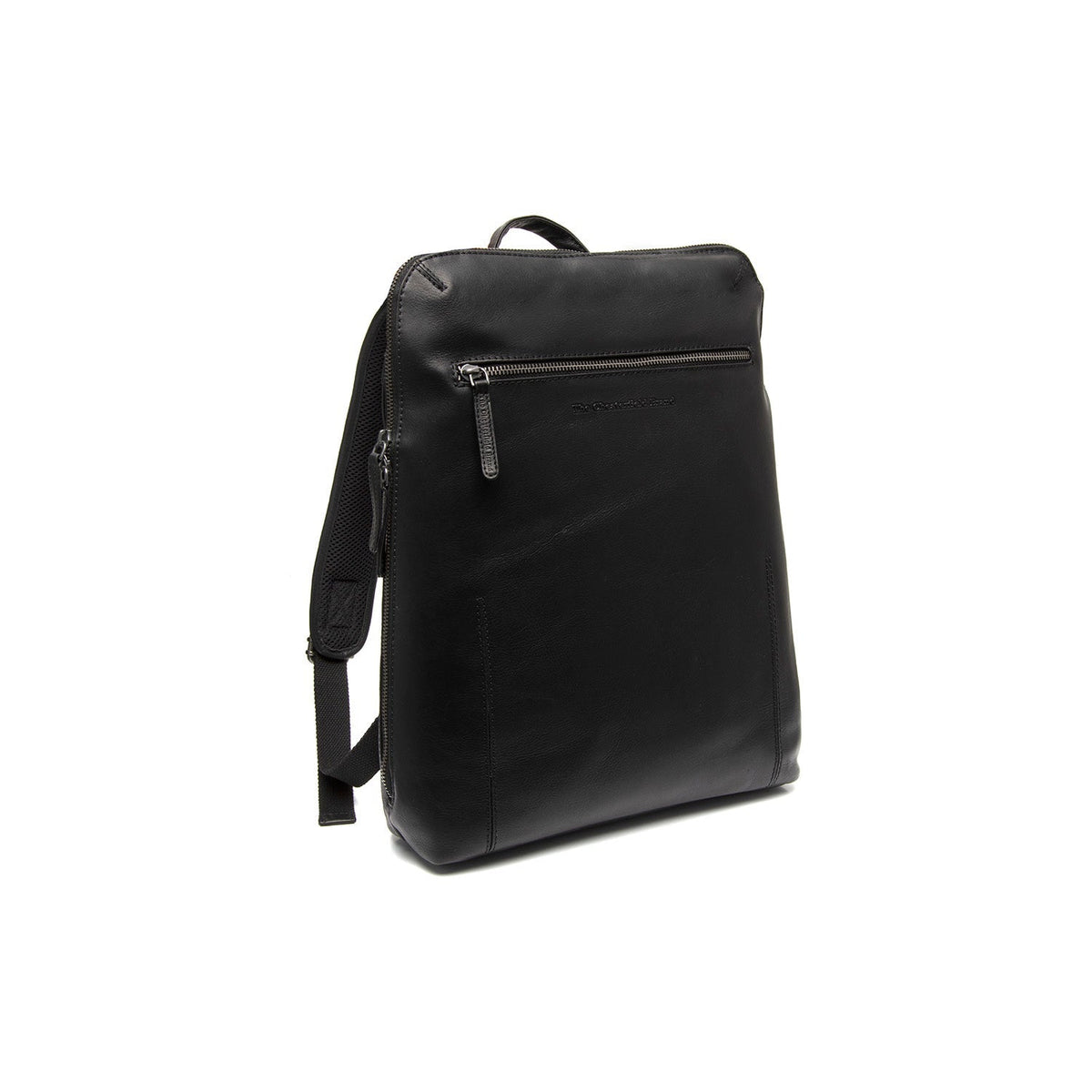 Filmore Full-Grain Leather Laptop Backpack i klassiskt 100% fullnarvsläder - Full Exterior Framifrån med skräddarsydd silhuett | Handla online