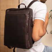 Jasper Full-Grain Leather Laptop Backpack för Dam – alternate product view 2