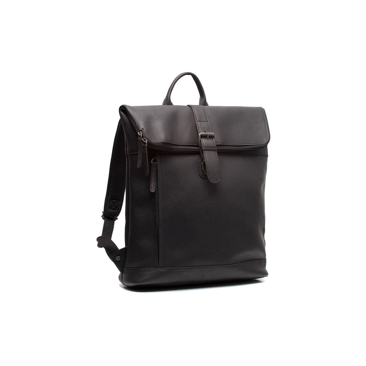 Larsson Full-Grain Leather Laptop Backpack för Dam in Classic 100% Full-Grain Leather - Full Exterior Front Profile View | Buy Online